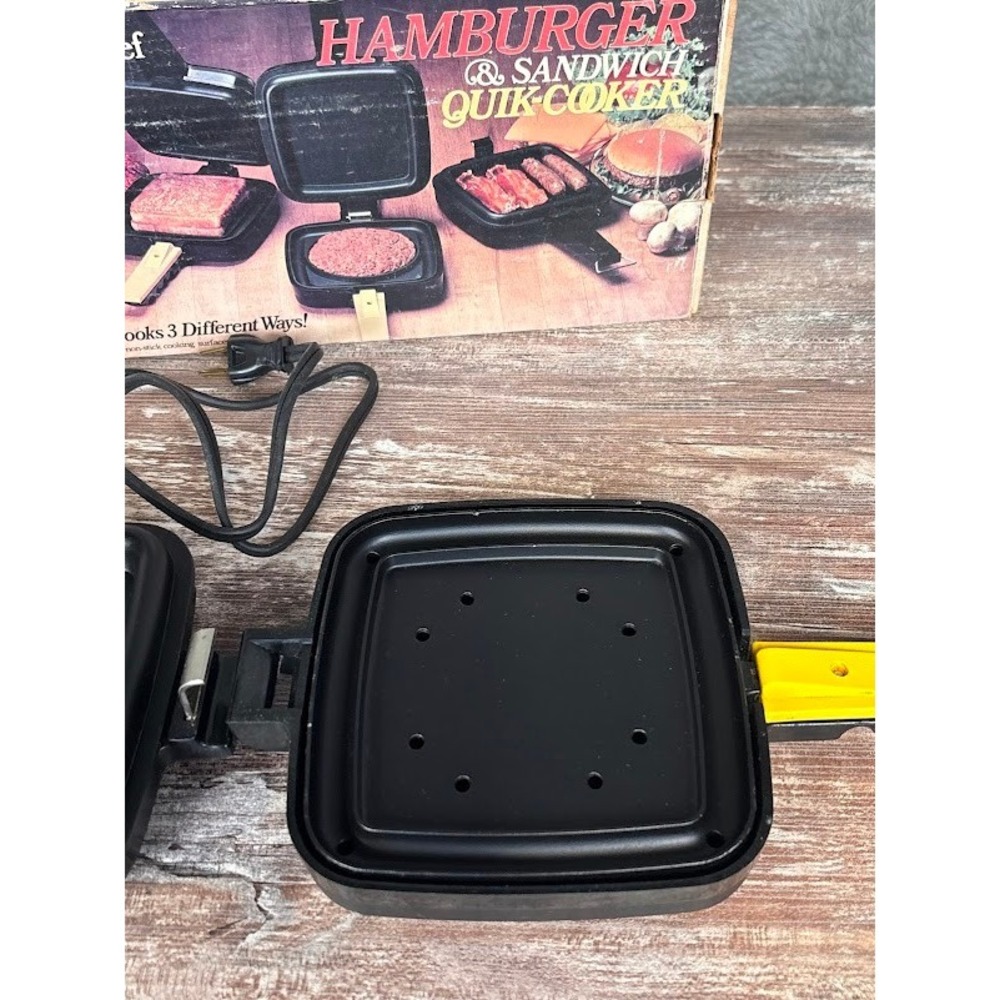 Master Chef Hamburger Sandwich Quik‎ Cooker Electric Griddle Model 3041 - Picture 2 of 11